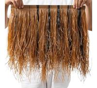 RTVGNSZSJL Techo De Paja Plastico Rollos De Paja De Palma Artificial Decoración De Techo Estilo Mexicano Paja Falsa Antienvejecimiento Ignífugo(Mixed rice straw,20pcs)