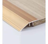 RTVGNSZSJL Tiras De Transición De Suelo para Desnivel Tarima, Perfil De Transición para Uniones De Madera/Parquet/Tarima, Länge 90 100 120cm(Gold,90x5.5cm (36x2 1/5"))