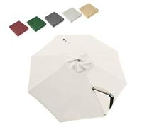 RTVGNSZSJL Toldo De Repuesto para Sombrilla De Jardín, Tela De Recambio 3m 8 Varillas Cubierta De Repuesto para Parasol Playa，Sombrilla En Voladizo(Beige)