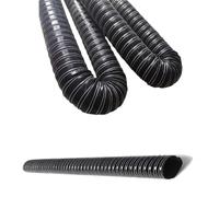 RTVGNSZSJL Tubo Aire Acondicionado Manguera De Ventilación De Secador 1/2/3/4/5/6/8/10m Manguera Flexible De Silicona Automocion Negro 1-10m(8m/26.2ft,80mm-3 1/8in)