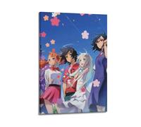 RTWEGRYRHKK Anohana The Flower We Saw That Day2 - Póster de lienzo estético para pared, pintura decorativa, lienzo vintage para sala de estar, dormitorio, 40 x 60 cm, estilo marco