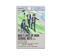 RTWEGRYRHKK Póster de lienzo estético de Daily Lives of High School Boys para pared, pintura decorativa, lienzo vintage para sala de estar, dormitorio, 20 x 30 pulgadas (50 x 75 cm), estilo sin marco