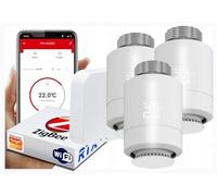 RTX Cabezal termostático x3 + ZigBee WiFi Gateway TUYA Set
