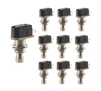 Rtxbvg Caja de Pedales de Efectos de Guitarra BotóN SPST MomentáNeo Interruptor de Pedal Stomp BotóN Pulsador Paquete de 10