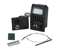 Rtxbvg Prener LC5 de 5 Bandas Registro de Guitarra AcúStica Preamplificador Sintonizador LCD Ecualizador PiezoeléCtrico