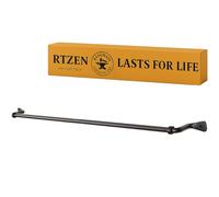 RTZEN Soporte para Toallas de Hierro Forjado Moderno rústico, Grande, de 66 cm, Apto para Toalla de 60 cm, para Cocina, baño, Soporte Decorativo de Pared, Soporte de Pared, Metal Negro Hecho a Mano |