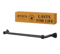 RTZEN Toallero de Mano Negro Mate para baño, Barra de Cocina de Metal de Hierro Forjado Hecho a Mano, Colgador pequeño para Toallas de Mano para el hogar u Oficina, Estante montado en la Pared para