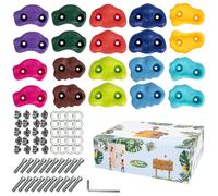 RUACDIQ presas Escalada niños, Presas de Escalada, rocodromo Infantil Pared, Soportes Escalada para Jugar Torre Y Pared Escalada, Cumpleaños para Niños, 10 Colores (30)