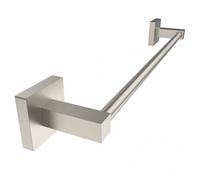 Ruacq Cepilado Gris 21 pulgadas Barra de una sola toalla Soportes de toalla de bao cuadrada Toalla de bao SUS304 Acero inoxidable Medido moderno Lo