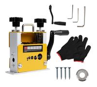 Ruaizel máquina peladora de cable de 3 a 17 mm, pelacables eléctrica manual, peladora de cables con 6 canales y cuchillas, pelacables para reciclaje de desechos de cobre (amarillo B)