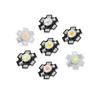 RUAJOGYNVM 10pcs 1W High Power Full Spectrum With 20mm Black Star PCB