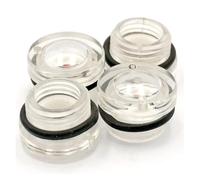 RUAJOGYNVM 10pcs M16x1.5 Oil Level Sight Glass Window Round Head For Air Compressor Gearbox