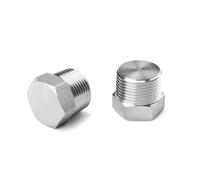 RUAJOGYNVM 1pc 1/8" 1/4" 3/8" 1/2" 3/4" 1" M12 M14 M16 M18 M20 BSPT NPT Metric Male 304 316 Stainless Steel Hex Head End Cap Pipe Fitting(M24x1.5)