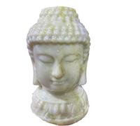 RUAJOGYNVM 1pc 20-22cm jade Buddha head crystal carving room decoration gift