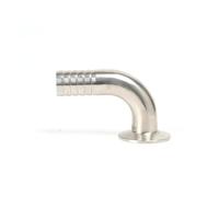 RUAJOGYNVM 1PC Hose OD 51mm SS304 Pipe Fitting 64mm Tri Clamp 90 Degree Elbow Hose Adaptor Clamp Fitting