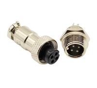 RUAJOGYNVM 1pcs GX12 4 Pin Male & Female 12mm Wire Panel Connector L90 GX12 Circular Connector Socket