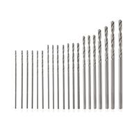 RUAJOGYNVM 20Pcs 0.3mm-1.6mm Twist Drill Bit Set High Speed Steel HSS Drill Bit for Wood Metal Drilling Tool RUAJOGYNVM