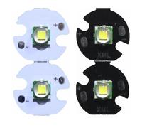 RUAJOGYNVM 2PCS XMLM T6 5050 LED U2 10W Warm White 3500K High Power Beads Diode Emitter Diode with 16mm Black PCB