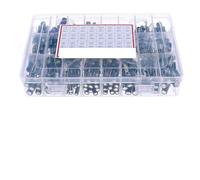 RUAJOGYNVM 360Pcs 24 Value High Frequency Aluminum electrolytic Capacitor Set 1UF-1500UF 6.3V-50V Low Mixed Box Kit