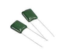 RUAJOGYNVM 50 Pcs Metallized Polypropylene Film Capacitor, 0.15uF 100V 5% Metallized Polyester Film Capacitor Bulk, Electronic Component Assortment Kit for DIY Circuit Device, Green