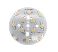 RUAJOGYNVM 5pcs 12W 78mm Round Aluminum Base Plate Heat Sink PCB With High Power LED Nature White 4500K