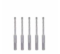 RUAJOGYNVM 5Pcs 4mm 5mm 6mm Hammer SDS Plus Drill Bits Set 110mm Concrete Wall Brick Block Masonry Hole Saw Drilling 016(4x110mm 5pcs) RUAJOGYNVM