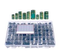 RUAJOGYNVM 810Pcs/Box 36Values Aluminum Electrolytic Capacitor Set 10V-63V 1uF-1500uF Assorted Kit Storage Box High Frequency Low