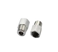 RUAJOGYNVM - Conector reductor de acero inoxidable 304 de 1/20.3 cm 1/20.3 cm 3/10.2 cm 2.5 cm hembra a macho 304 de acero inoxidable reductor de tubo acoplador medidor de presión RUAJOGYNVM (1 NPT