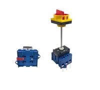 RUAJOGYNVM Isolator Switch with Padlock Panel 100A 3 Phases 2 Position On-Off with Aluminium Bar Rotary Switch Cabinet YMD11-100B(100A 4P)