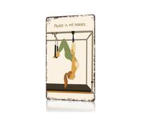 RUAJOGYNVM Pilates Is My Metal Sign Funny Core Strength Wall-Art Vintage Tin Poster Reformer Mat Class Wellness Decor For Studio Gym Home 8 X 12 inch