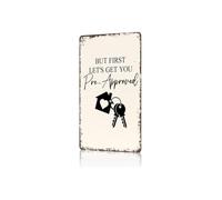 RUAJOGYNVM Realtor Metal Sign Funny Mortgage Broker Wall-Art Vintage Tin Poster Loan Officer Hustle Closing Humor Decor Estate Office Home 8 X 12 inch