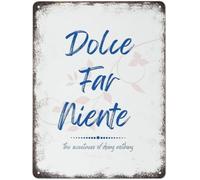 RUAJOGYNVM Rustic Metal Sign The Sweetness of Doing Nothing Vintage Quote Wall Decor for Bar Garage Man Cave 8 X 12 in