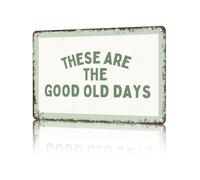 RUAJOGYNVM These Are The Days Metal Sign Vintage Nostalgic Wall-Art Funny Tin Poster Inspirational Quote For Living Room Man Cave Decor 8 X 12 inch