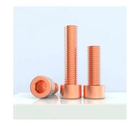 RUAJOGYNVM - Tornillo métrico M3 M4 M5 M6 M8 T2 de cabeza de cobre hexagonal de 4 mm a 30 mm para modelo de avión, coche, bricolaje, RUAJOGYNVM (M6 x 25, 5 unidades)