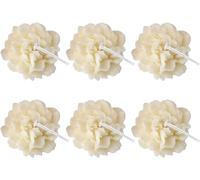 RuanHongYi 6 velas perfumadas en forma de flor, velas de soja de clavel, vela decorativa, para meditación y alivio del estrés