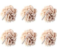 RuanHongYi 6 velas perfumadas en forma de flor, velas de soja de clavel, vela decorativa, para meditación y alivio del estrés