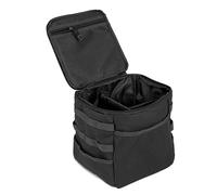 Ruarby Bolsa de almacenamiento impermeable para camping, cocina, utensilios de cocina, bolsa de transporte, tienda de campaña, bolsa de herramientas, bolsa de mano, Black
