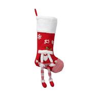 Ruarby Espaciosos calcetines de Navidad bordados para fiestas, Navidad, calcetines colgantes para decoración familiar, bolsas de regalo, decoraciones familiares