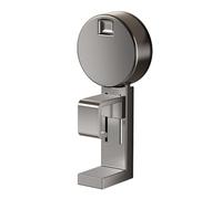 Ruarby Estante de lavabo montado en la pared, estante de almacenamiento con ventosa, gancho para lavabo, gancho para toallas, accesorios de baño, soporte duradero para colgar en la puerta, batas