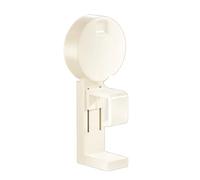 Ruarby Estante de lavabo montado en la pared, estante de almacenamiento con ventosa, gancho para lavabo, gancho para toallas, accesorios de baño, soporte duradero para colgar en la puerta, batas