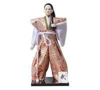 Ruarby Handcrafteds - Muñecas samurais japonesas de 12 pulgadas en kimonos para amantes del arte y decoración del hogar, muñecas samurais japonesas