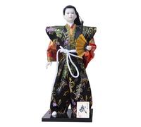 Ruarby Handcrafteds - Muñecas samurais japonesas de 12 pulgadas en kimonos para amantes del arte y decoración del hogar, muñecas samurais japonesas
