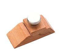 Ruarby Herramienta de bloque de lijado de madera para cinturón de cuero, cartera, bolsa, pulido hecho a mano, herramienta de pulido para manualidades de cuero