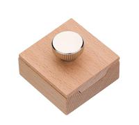 Ruarby Herramienta de bloque de lijado de madera para cinturón de cuero, cartera, bolsa, pulido hecho a mano, herramienta de pulido para manualidades de cuero