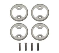 Ruarby Juego de 4 placas de refuerzo de pedal de aleación para bicicleta, accesorios de ciclismo, pedales de bicicleta, tacos de placa