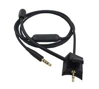 Ruarby Micrófono de repuesto de 110 cm de longitud para auriculares inalámbricos QC35II con enchufe de 3,5 mm