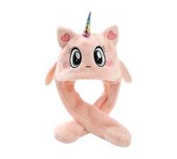 Ruarby Sombrero de capibaras de dibujos animados peludos con bufanda gruesa y peluda de gran tamaño para niños, gorro de invierno para Halloween, disfraz de dibujos animados