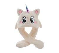 Ruarby Sombrero de capibaras de dibujos animados peludos con bufanda gruesa y peluda de gran tamaño para niños, gorro de invierno para Halloween, disfraz de dibujos animados