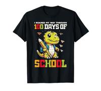 Ruared My Way 100 Days of School Dino 100th Day Trex Kids Camiseta