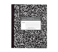 Ruaring Spring - Libro de composición con tapa flexible de 21,5 cm x 7 cm, 48 hojas, mármol negro